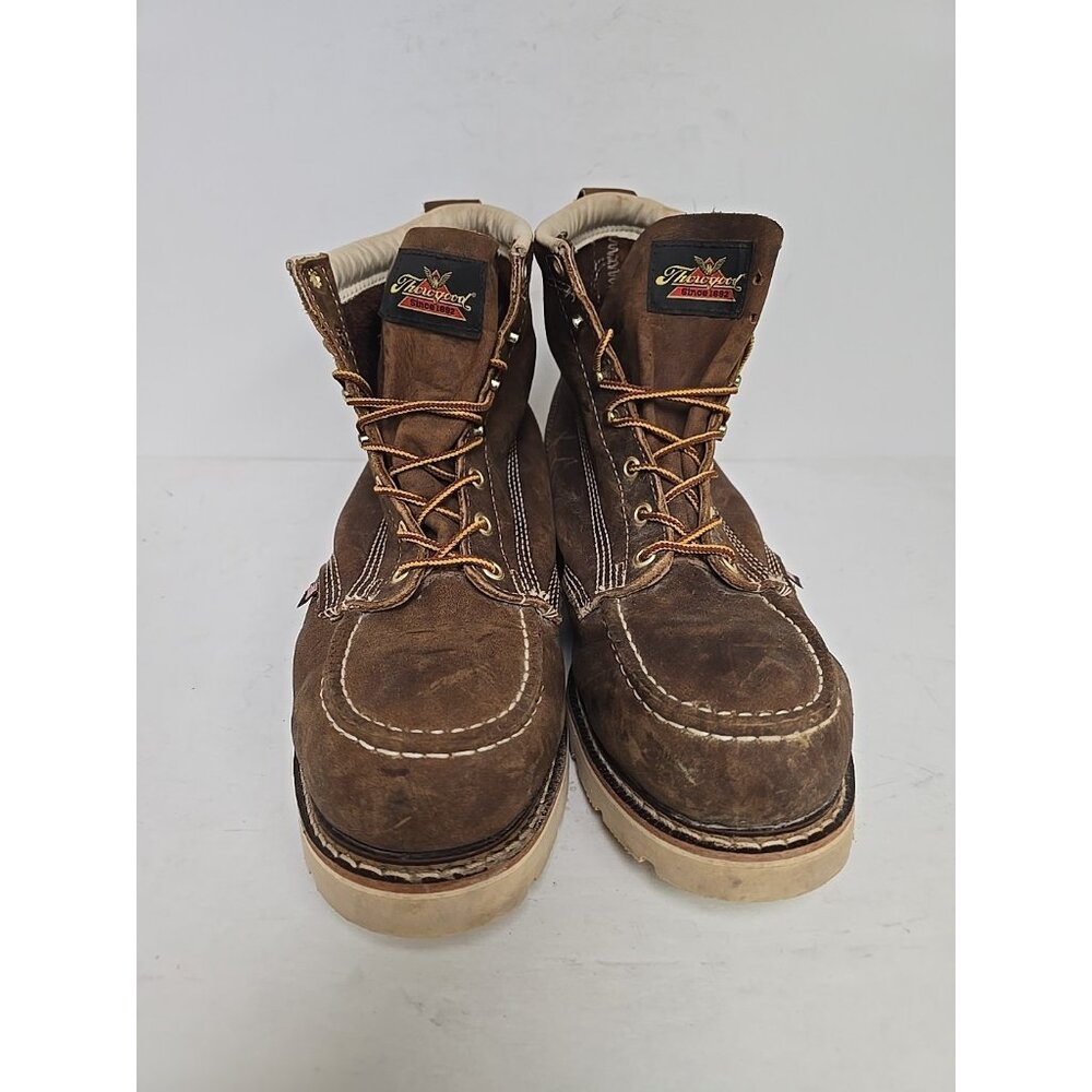 Thorogood Men's 6" Steel Toe 804-4375 (U.S.A.) Work Boot Brown Size 11 2E - Picture 5 of 8